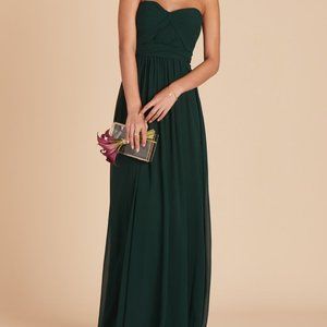 Birdy Grey Strapless Dark Green Dress